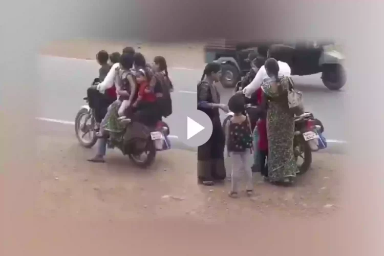 ১ টা বাইকে ৭ জনের ফ্যামিলি ট্রিপ