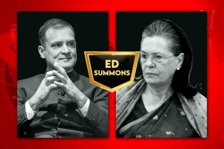 সোনিয়া এবং রাহুল গাঁধীকে ইডি’র নোটিস