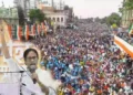 বাইশে একুশের মঞ্চ, জমায়েত কয়েক লক্ষ মানুষ