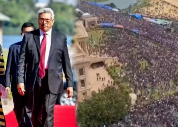 দেশ জুড়ে চরম বিক্ষোভ, পালিয়ে প্রানে বাঁচলেন রাষ্ট্রপতি।