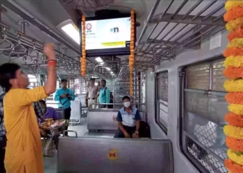 tv inside indian local trains