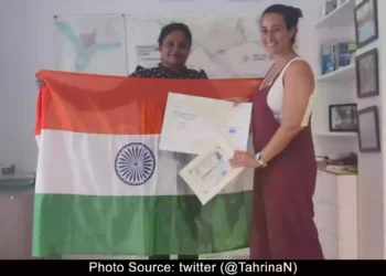 Tahrina Nasrin from howrah crossed Gibraltar channel successfully