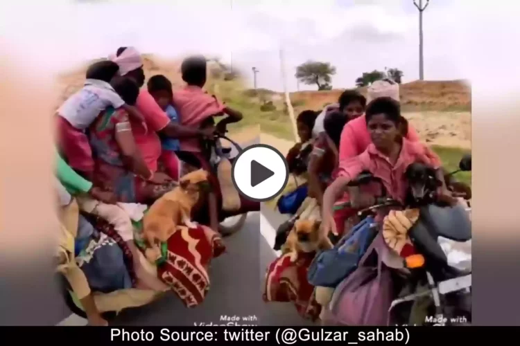 viral-video-bike-with-7-person-with-hen-and-dog